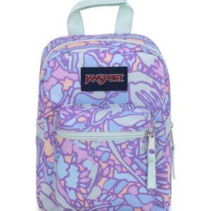 JanSport 'Fluid Floral Pastel Lilac' Big Break Lunchbag